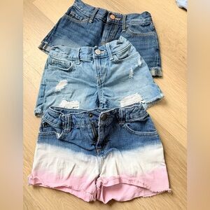 Cat & Jack Denim and Ombre Shorts Set